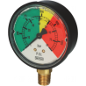 Manometro Scala 0÷25 Bar alla glicerina diametro 63 mm  Attacco Verticale 1/4" Gas